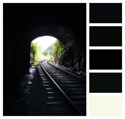 Railroad Light Comes Through Light Image